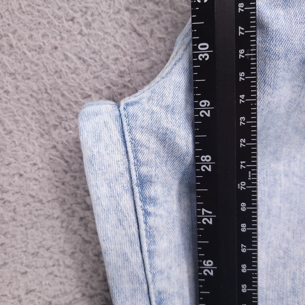 LEVIS 711 Jeans Size 30 Skinny Mid Rise Light Acid Wash Stretch Denim - Picture 14 of 14